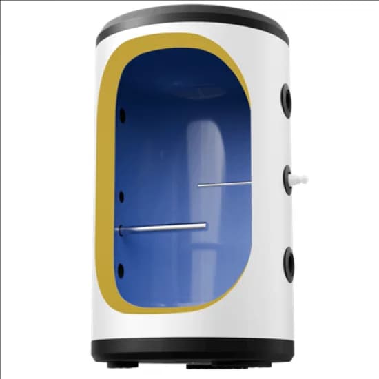 World Heat insulated buffer tank and cutaway view